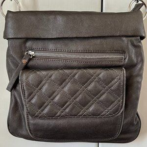Sondra Roberts gray sporty crossbody purse